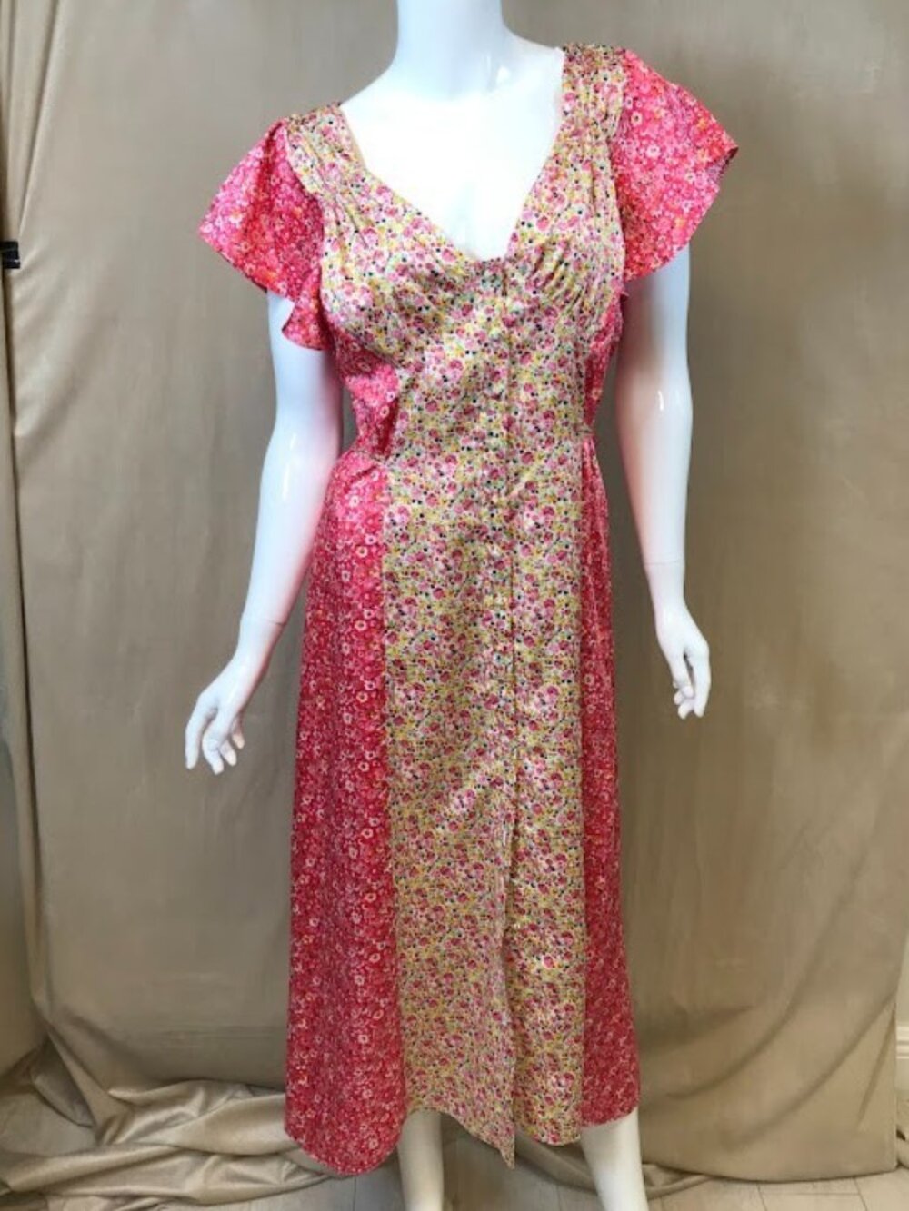 NWT Cinq A Sept Jessica Dress Ditzy Floral Pink Size 10